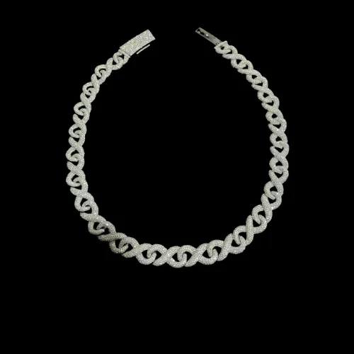 Moissanite Infinity Chain