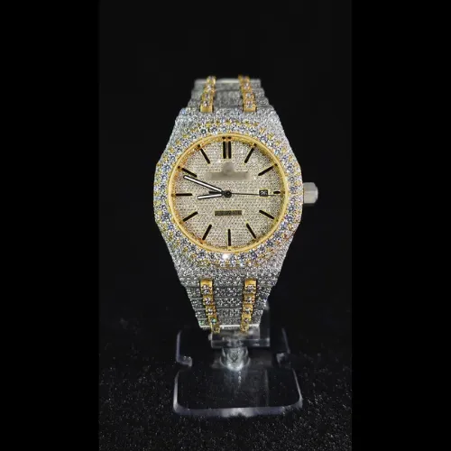 Moissanite Gold Watch